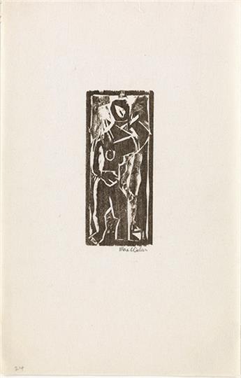 MAX WEBER Two woodcuts.